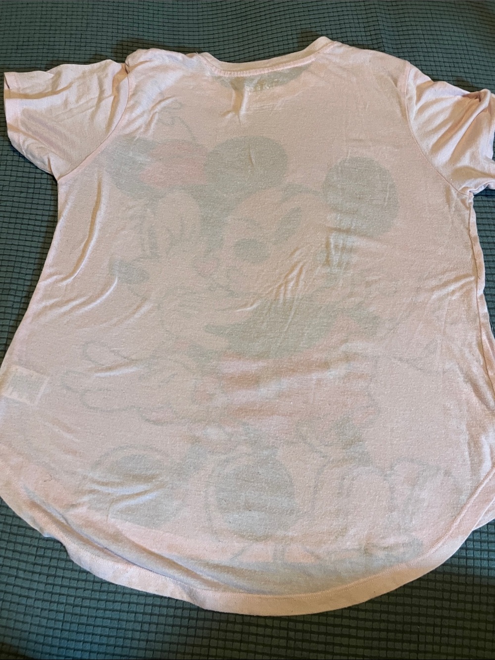 Disney Pink Mickey & Minnie Kissing Graphic Tee - Picture 4 of 4
